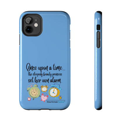 Sleeping Beauty's Alarm Tough Phone Cases (light blue)