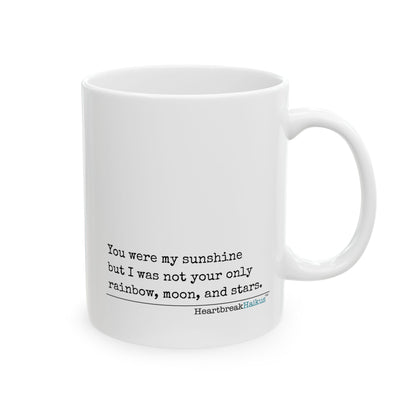 You Were My Sunshine Haiku. Dual-Design Ceramic Mug (11oz or 15oz) Breakup or Divorce Gift