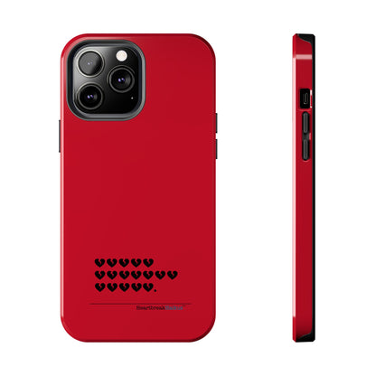 Hieroglyph Heartbreak Haiku Tough Phone Cases (red)