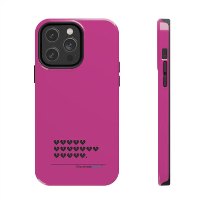 Hieroglyph Heartbreak Haiku Tough Phone Cases (hot pink)