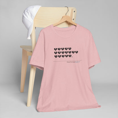 Hieroglyph Heartbreak Haiku. Unisex Jersey T-Shirt  (lightweight)