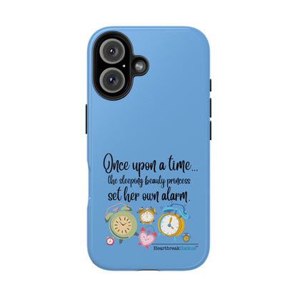 Sleeping Beauty's Alarm Tough Phone Cases (light blue)