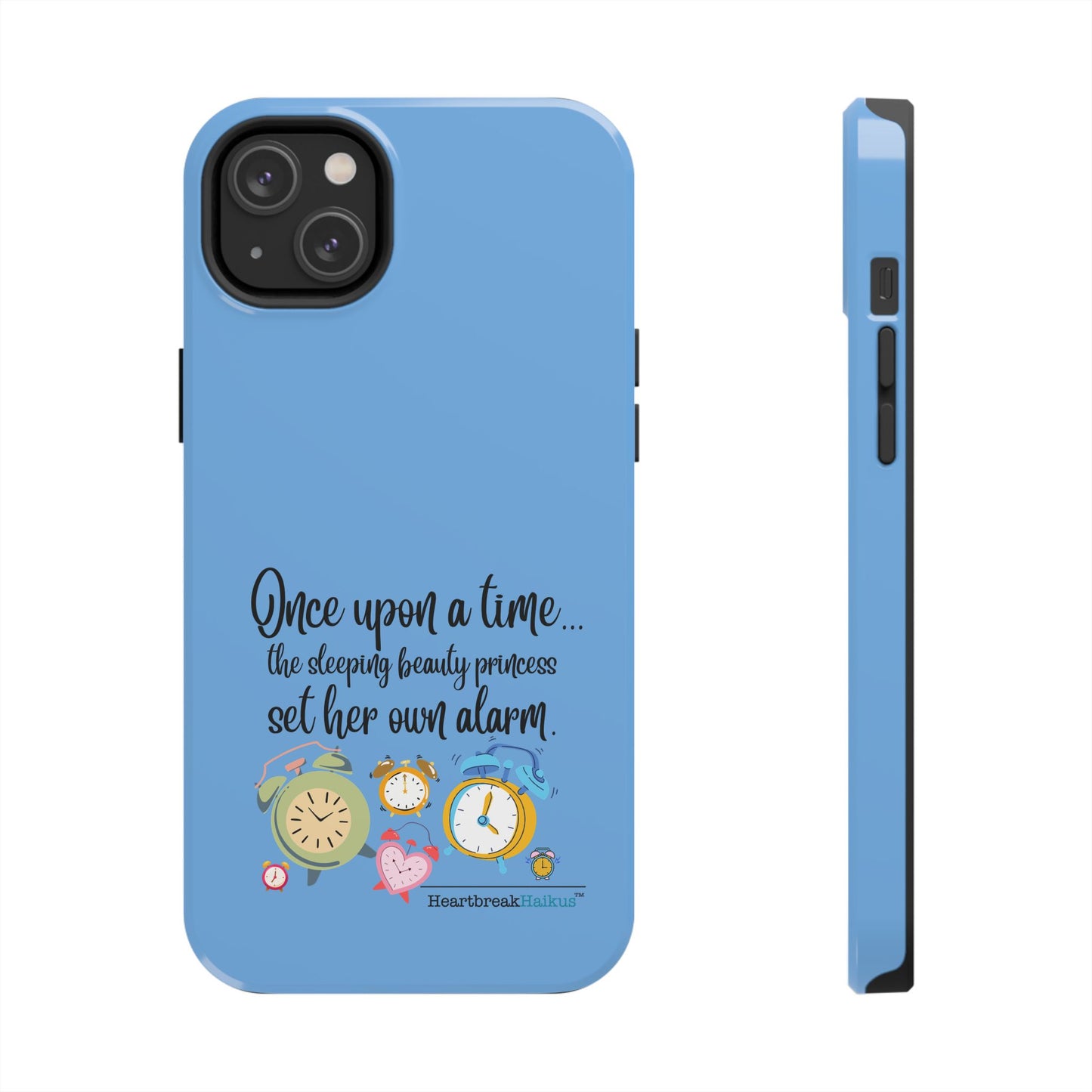 Sleeping Beauty's Alarm Tough Phone Cases (light blue)