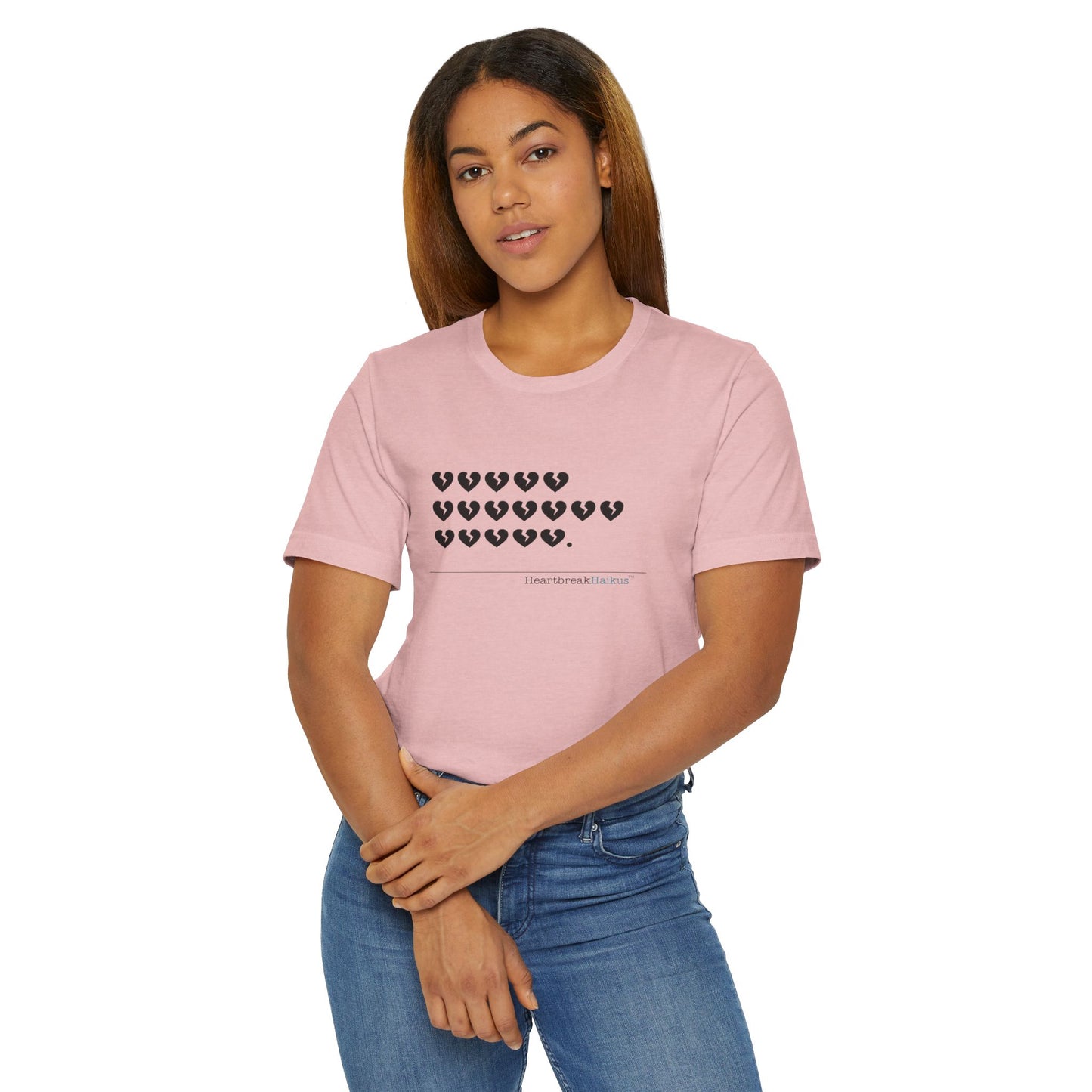 Hieroglyph Heartbreak Haiku. Unisex Jersey T-Shirt  (lightweight)