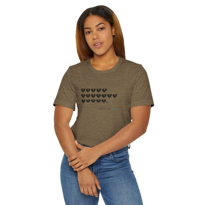 Hieroglyph Heartbreak Haiku. Unisex Jersey T-Shirt  (lightweight)