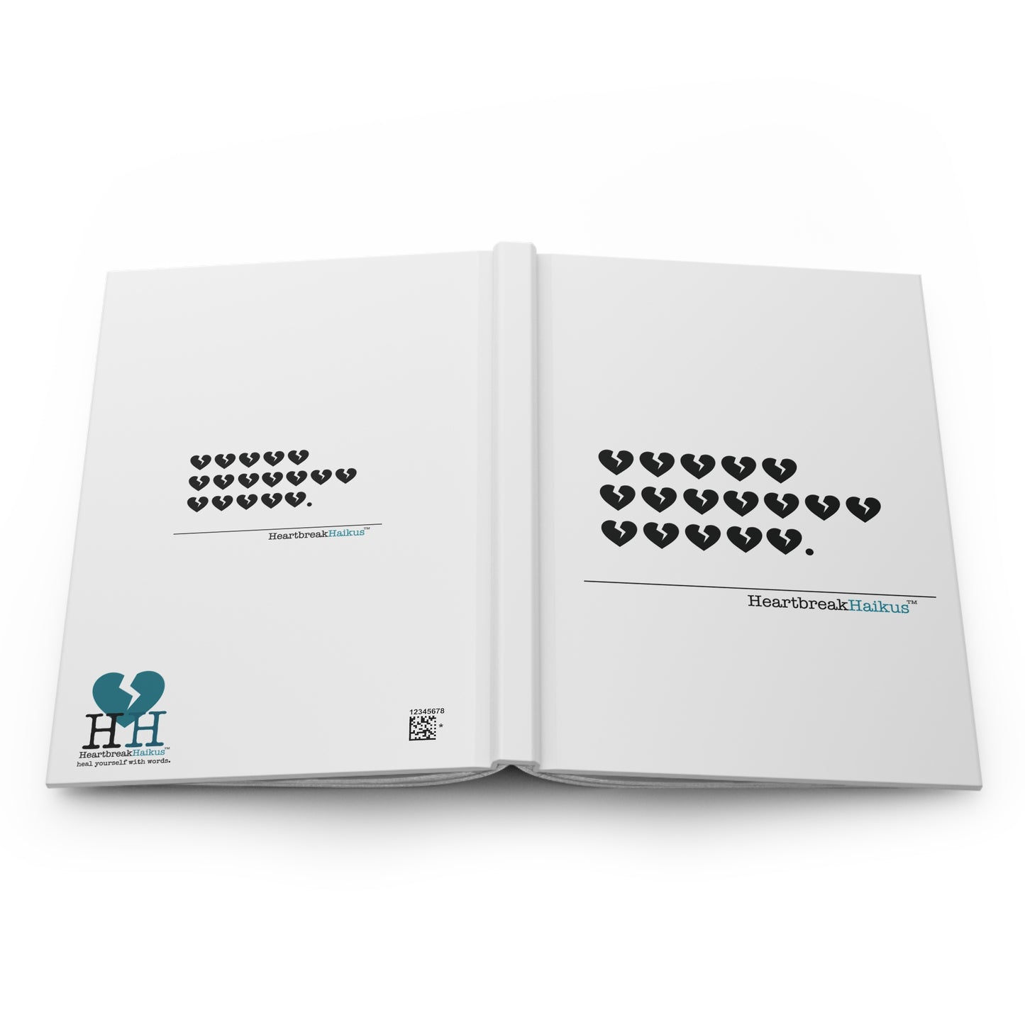 "Hieroglyph Heartbreak Haiku" Hardcover Journal Design (Dual-Design, Matte Finish)