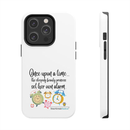 Sleeping Beauty's Alarm Tough Phone Cases (white)