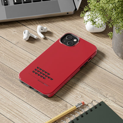 Hieroglyph Heartbreak Haiku Tough Phone Cases (red)