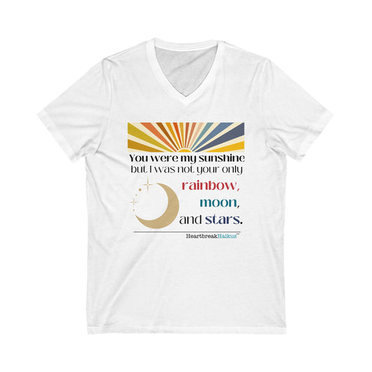 This T-shirt features a sentimental design with the themes of heartbreak, divorce, and healing, making it a perfect choice for someone going through a tough time. The lightweight fabric and stylish silhouette of this v-neck tee make it versatile for any s