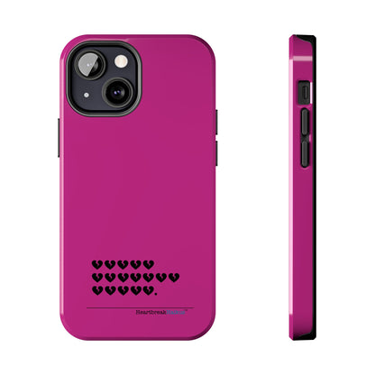 Hieroglyph Heartbreak Haiku Tough Phone Cases (hot pink)