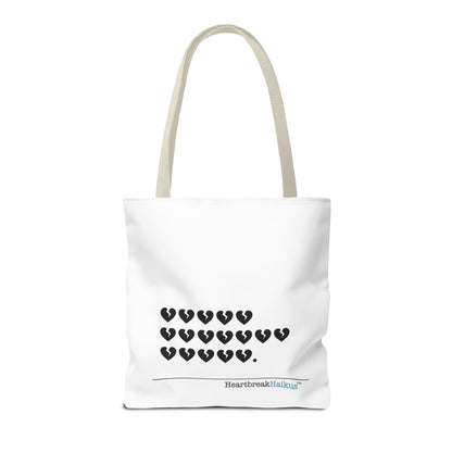 "Hieroglyph Heartbreak Haiku" Tote Bag