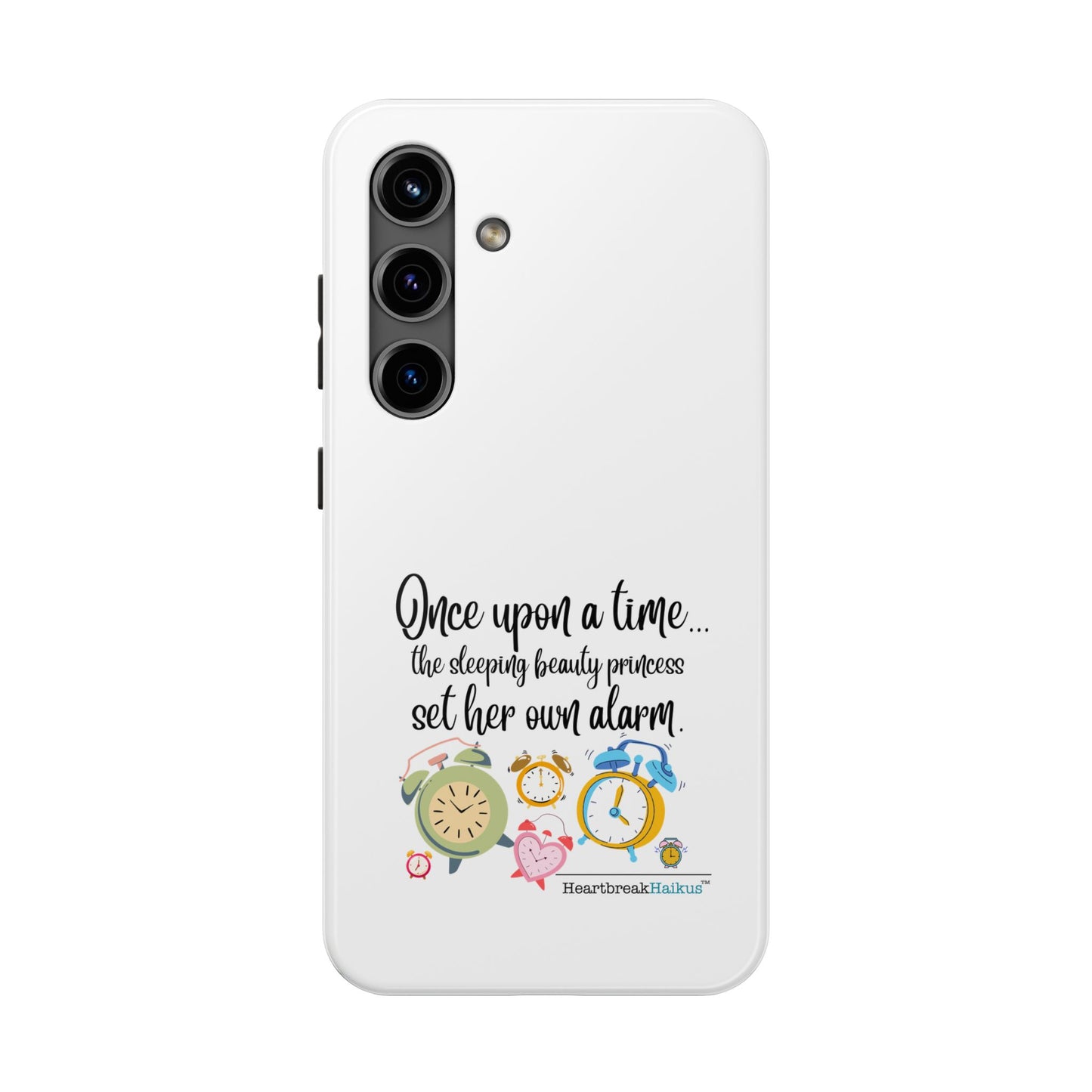 Sleeping Beauty's Alarm Tough Phone Cases (white)