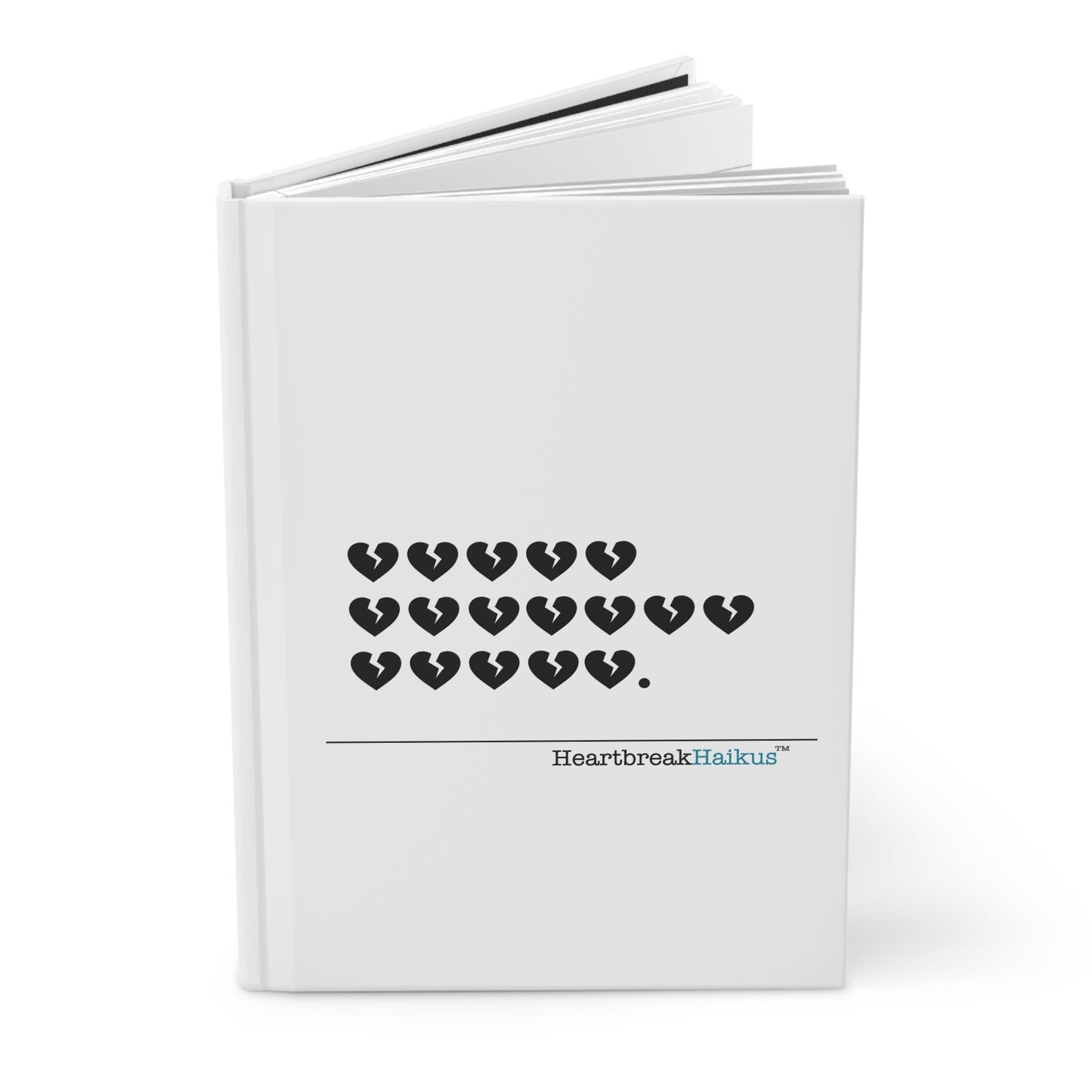 "Hieroglyph Heartbreak Haiku" Hardcover Journal Design (Dual-Design, Matte Finish)