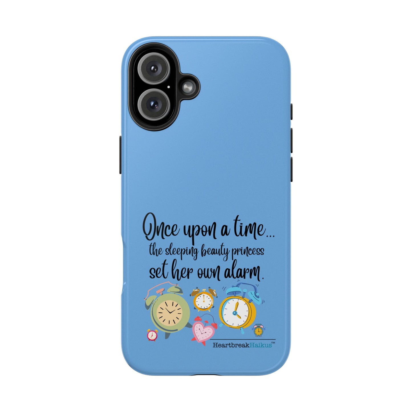 Sleeping Beauty's Alarm Tough Phone Cases (light blue)