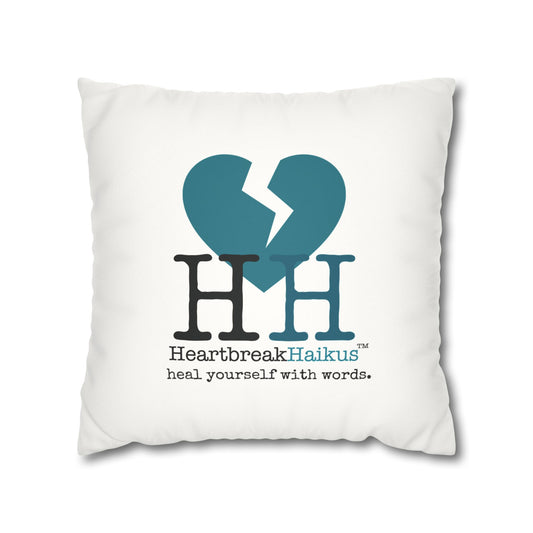 "Heal yourself with words." Faux Suede Square Pillowcase