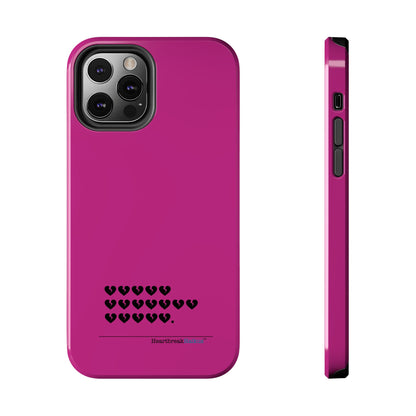 Hieroglyph Heartbreak Haiku Tough Phone Cases (hot pink)