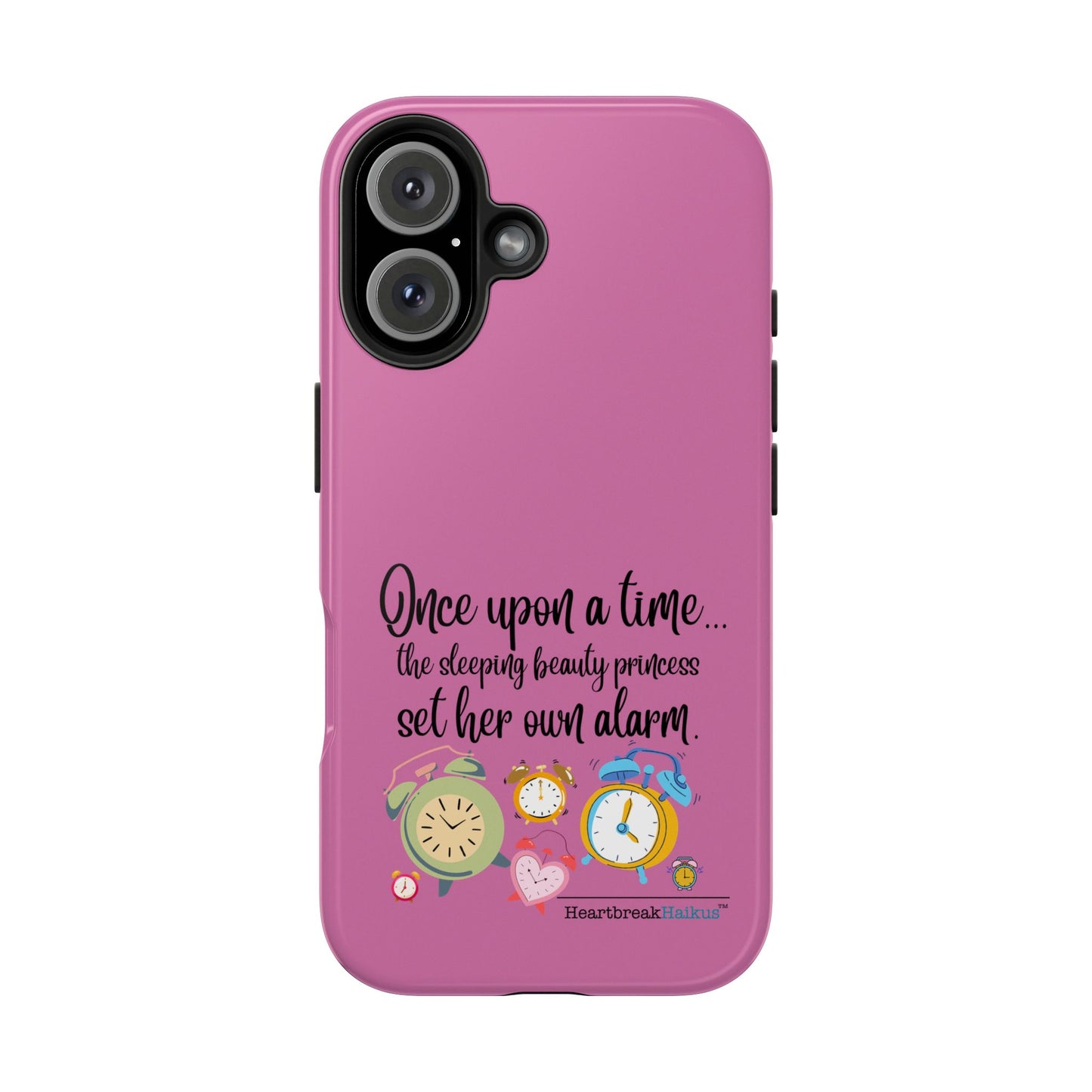 Sleeping Beauty's Alarm Tough Phone Cases (pink)