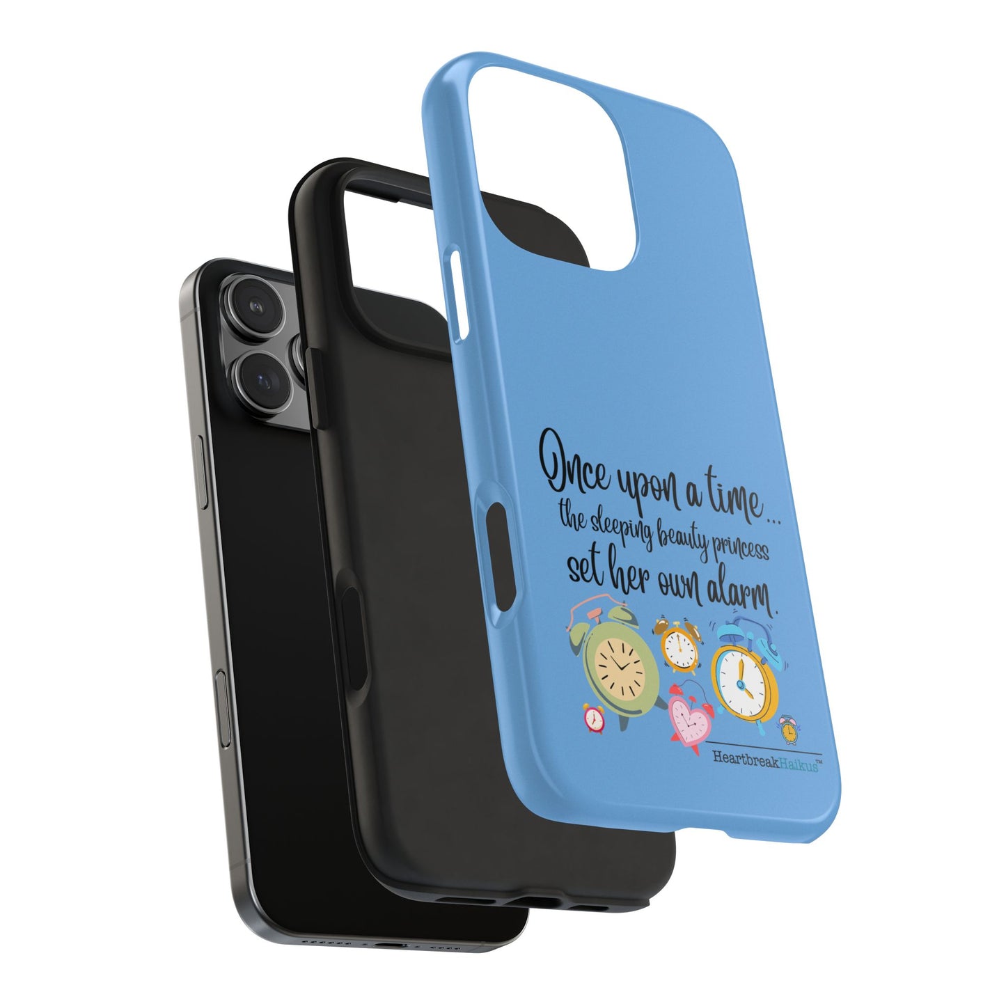 Sleeping Beauty's Alarm Tough Phone Cases (light blue)