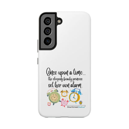 Sleeping Beauty's Alarm Tough Phone Cases (white)