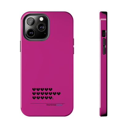 Hieroglyph Heartbreak Haiku Tough Phone Cases (hot pink)