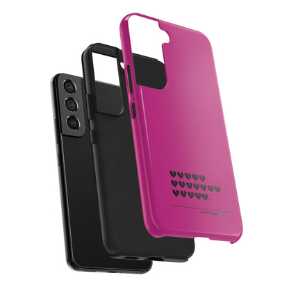 Hieroglyph Heartbreak Haiku Tough Phone Cases (hot pink)