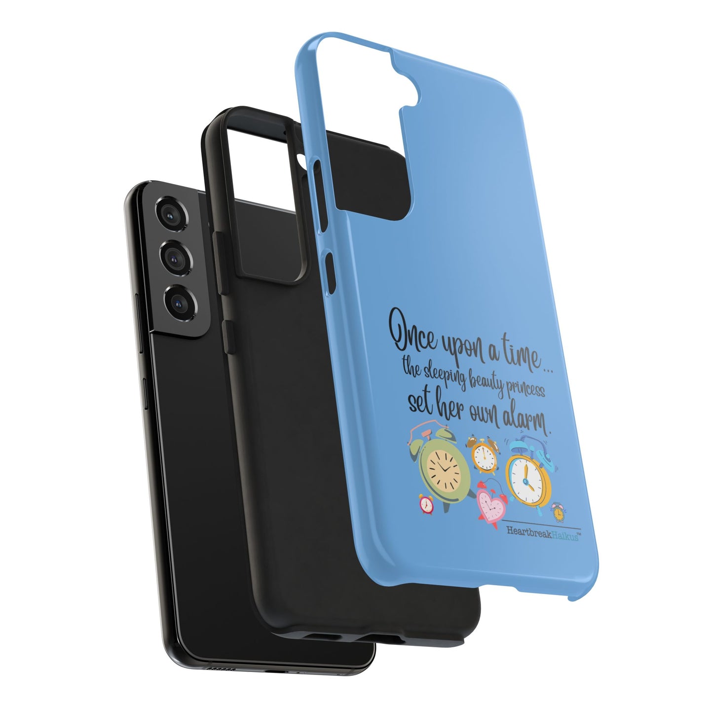 Sleeping Beauty's Alarm Tough Phone Cases (light blue)