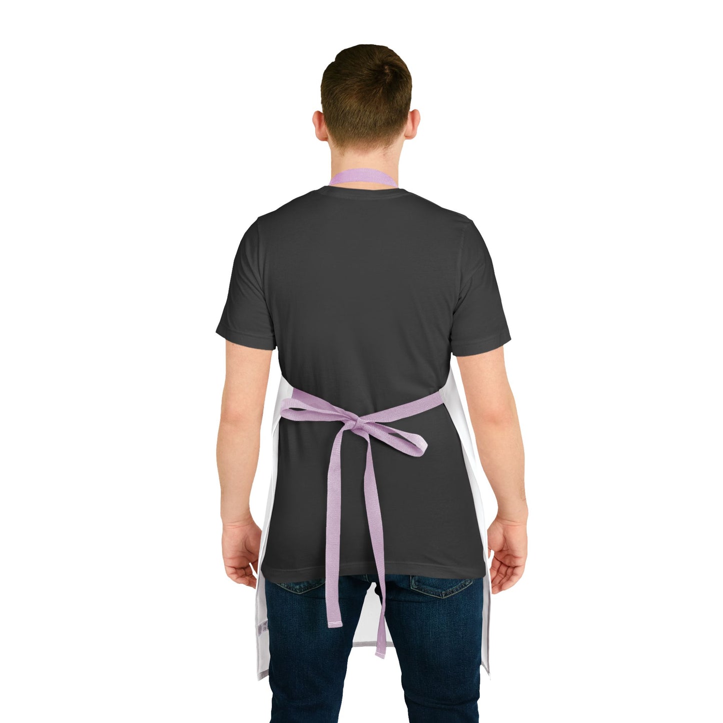 Hieroglyph Heartbreak Haiku. Apron, 5-Color Straps (white apron)