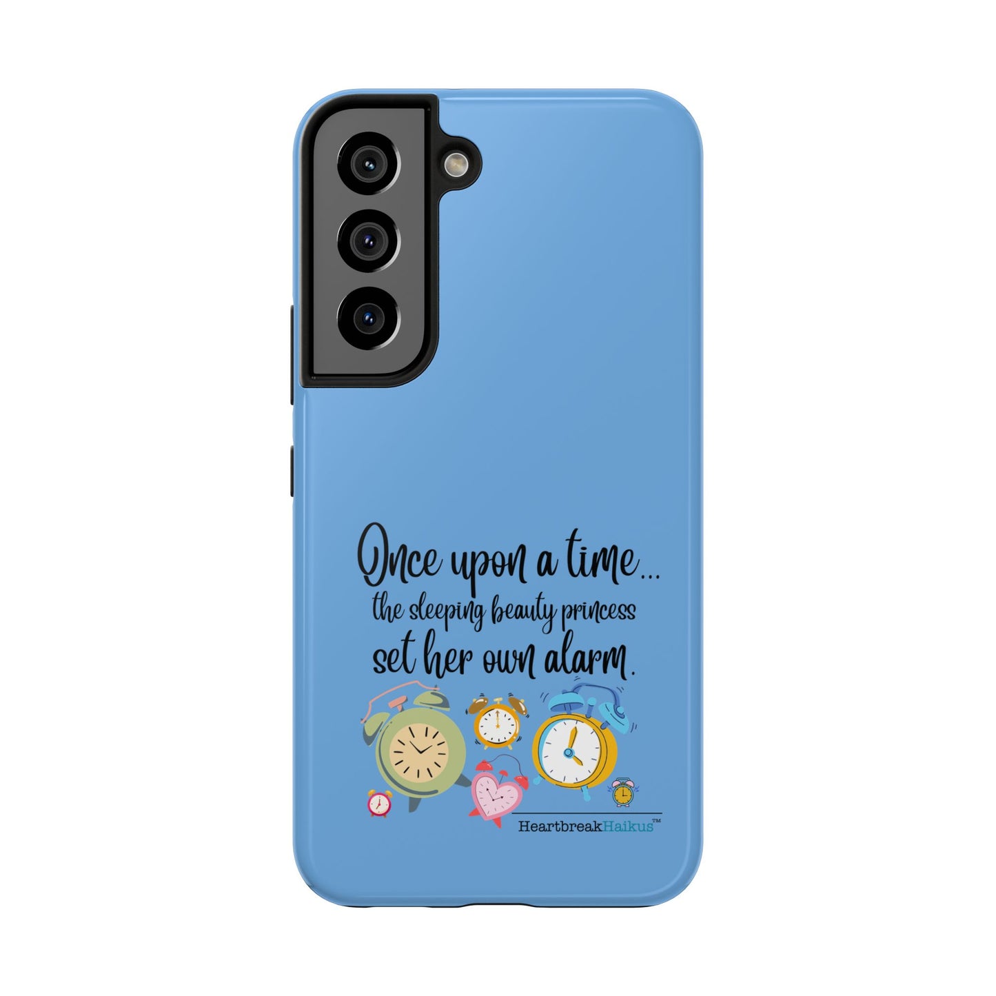 Sleeping Beauty's Alarm Tough Phone Cases (light blue)