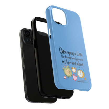 Sleeping Beauty's Alarm Tough Phone Cases (light blue)