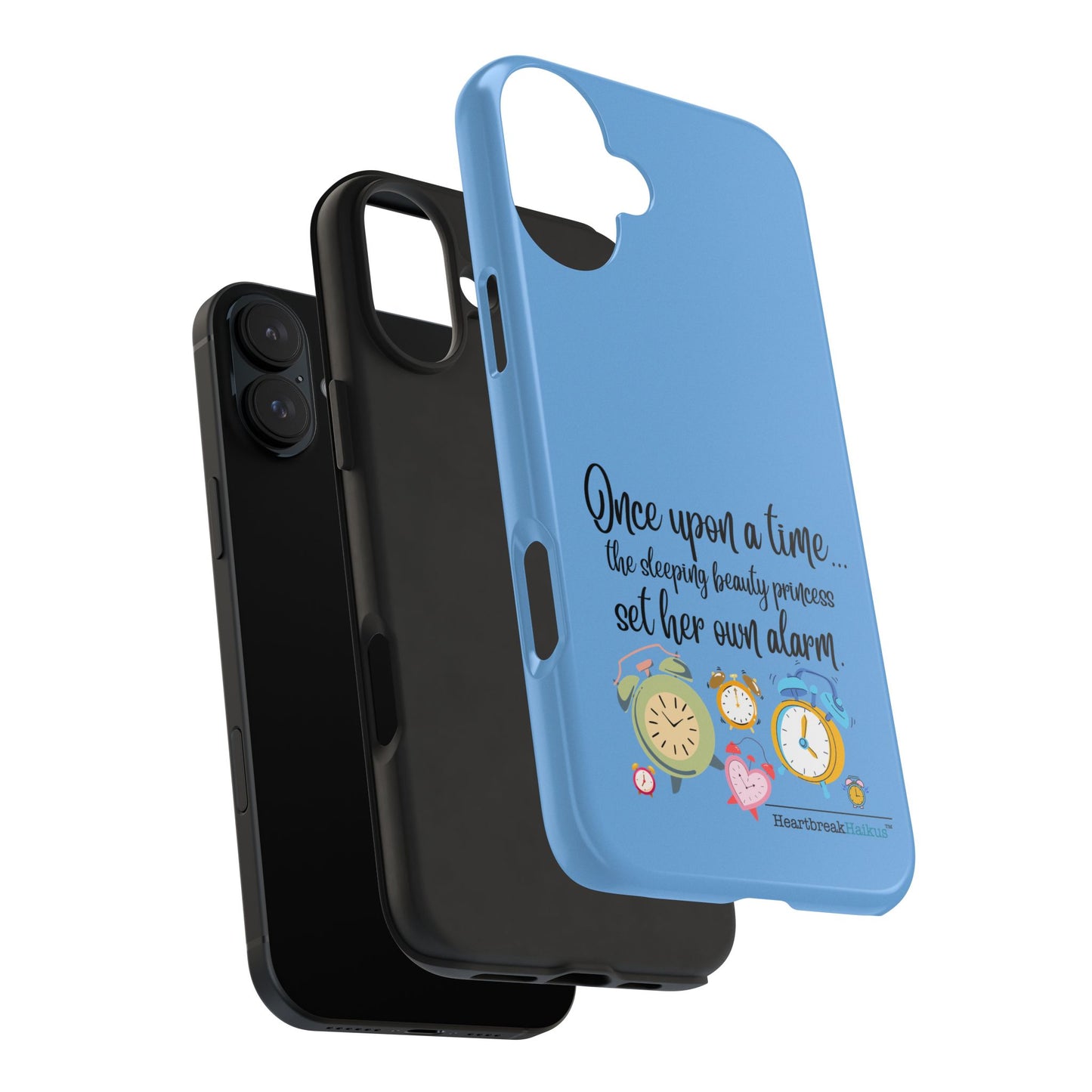 Sleeping Beauty's Alarm Tough Phone Cases (light blue)