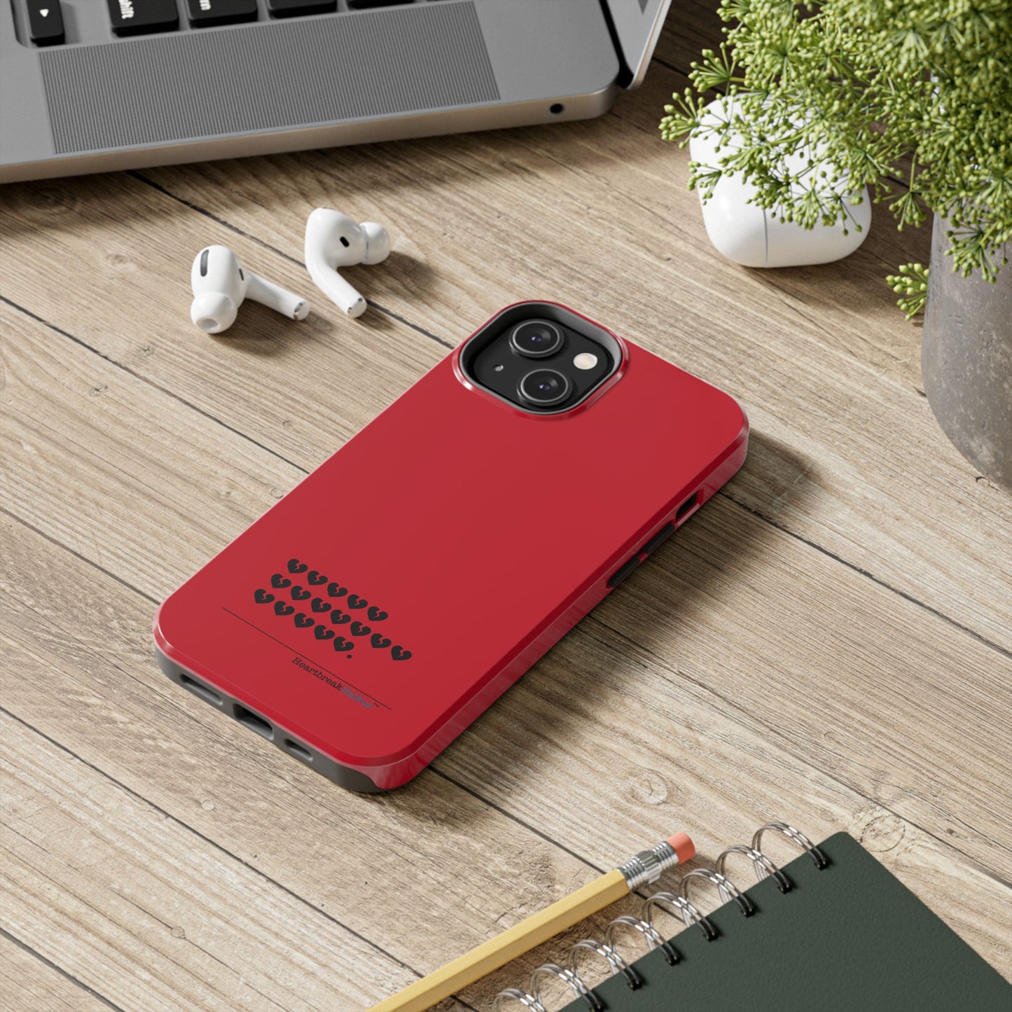 Hieroglyph Heartbreak Haiku Tough Phone Cases (red)