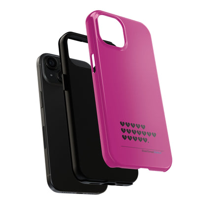 Hieroglyph Heartbreak Haiku Tough Phone Cases (hot pink)