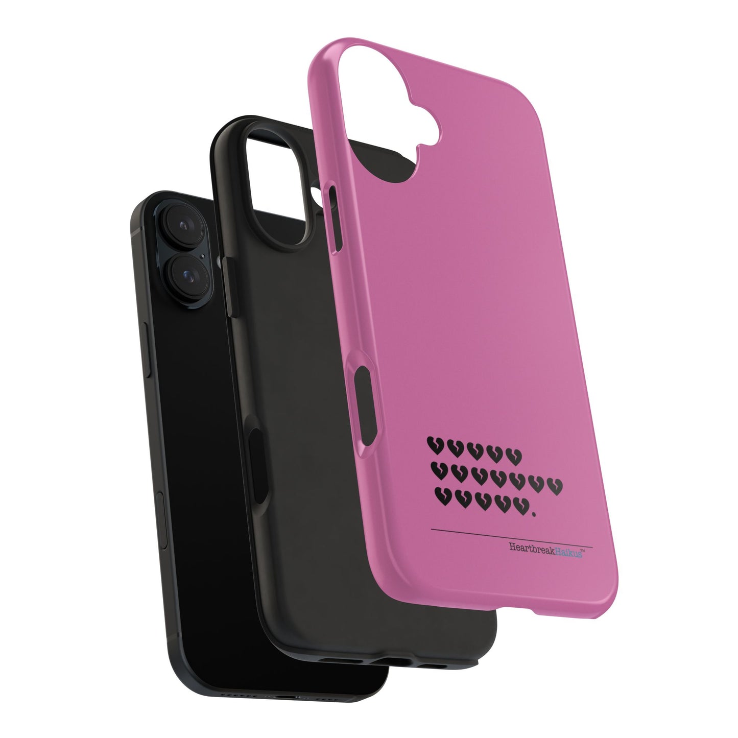 Hieroglyph Heartbreak Haiku Tough Phone Cases (pink)