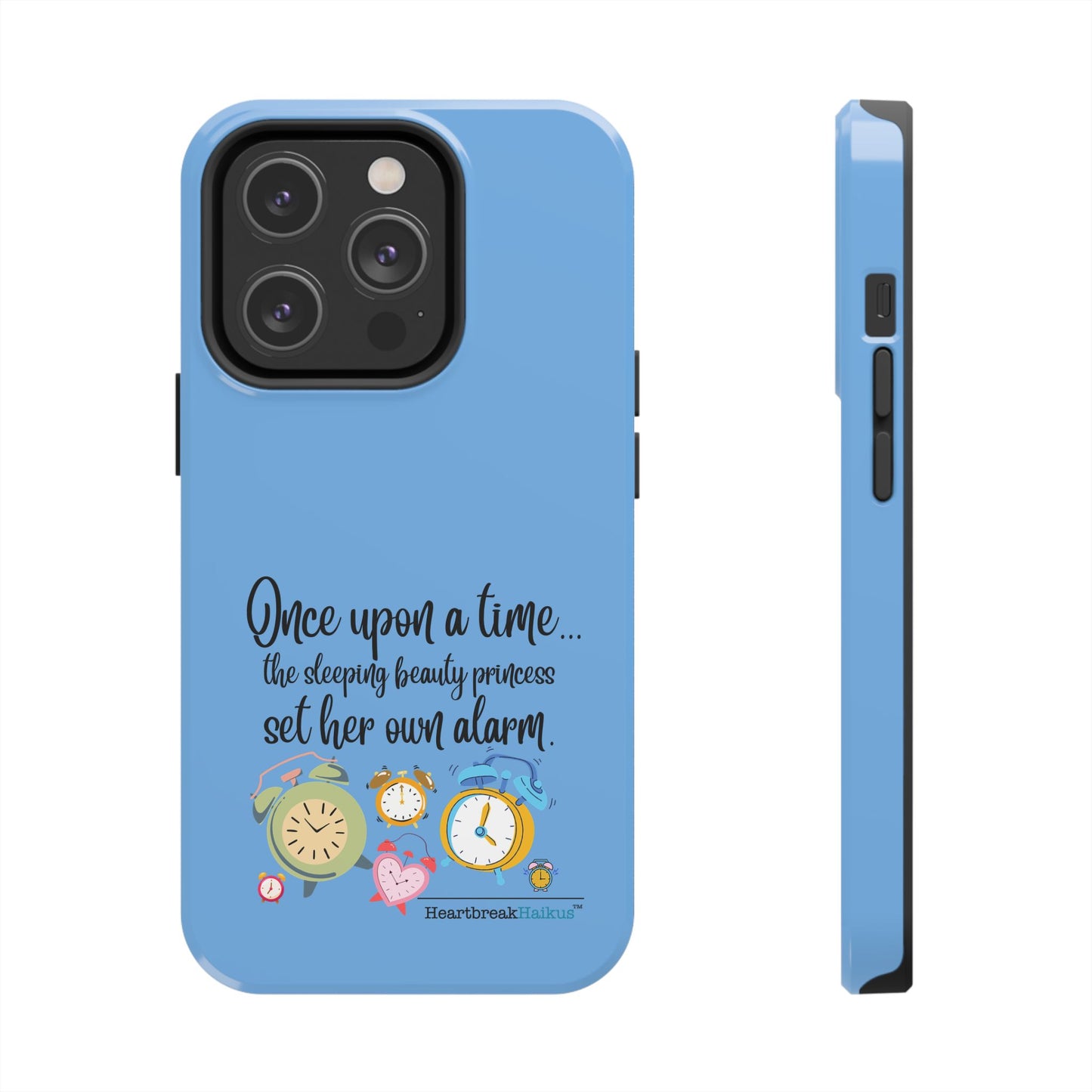 Sleeping Beauty's Alarm Tough Phone Cases (light blue)