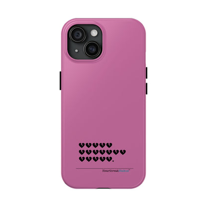 Hieroglyph Heartbreak Haiku Tough Phone Cases (pink)