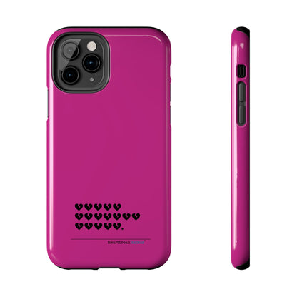 Hieroglyph Heartbreak Haiku Tough Phone Cases (hot pink)