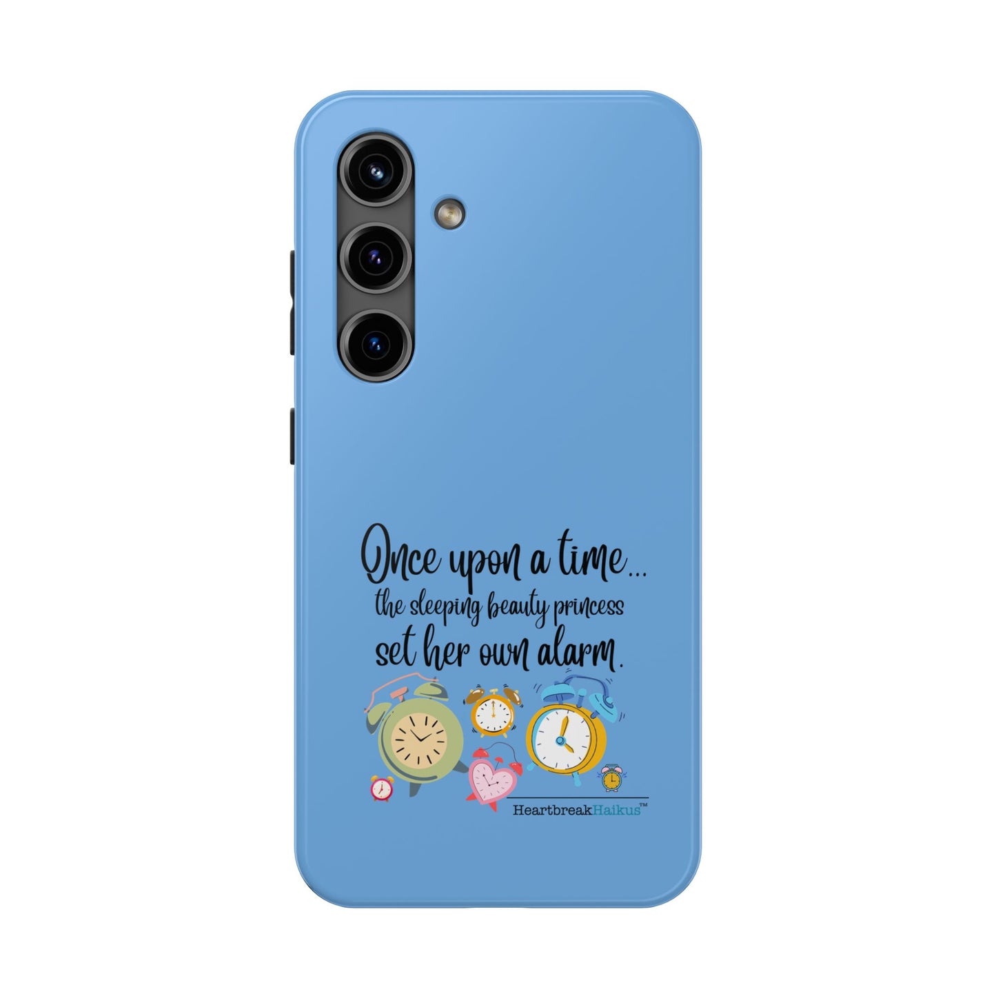 Sleeping Beauty's Alarm Tough Phone Cases (light blue)