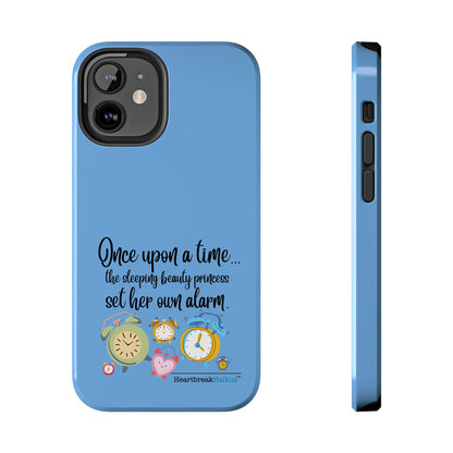 Sleeping Beauty's Alarm Tough Phone Cases (light blue)