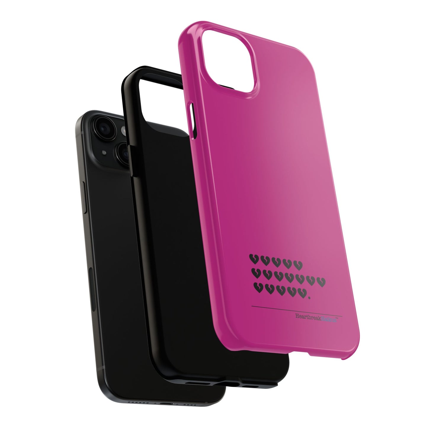 Hieroglyph Heartbreak Haiku Tough Phone Cases (hot pink)