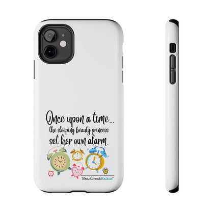 Sleeping Beauty's Alarm Tough Phone Cases (white)