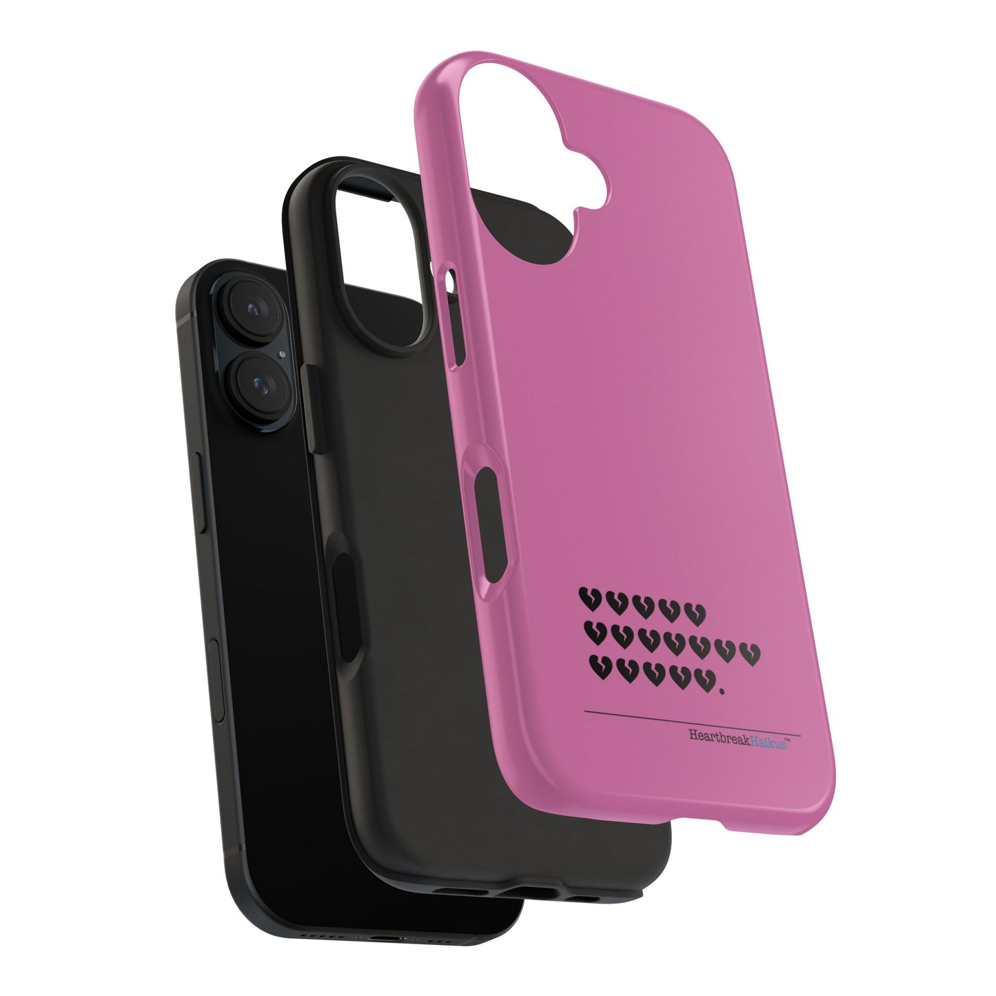 Hieroglyph Heartbreak Haiku Tough Phone Cases (pink)