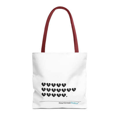 "Hieroglyph Heartbreak Haiku" Tote Bag