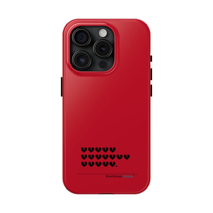 Hieroglyph Heartbreak Haiku Tough Phone Cases (red)