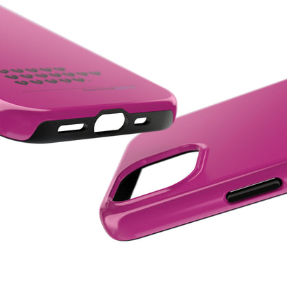 Hieroglyph Heartbreak Haiku Tough Phone Cases (hot pink)