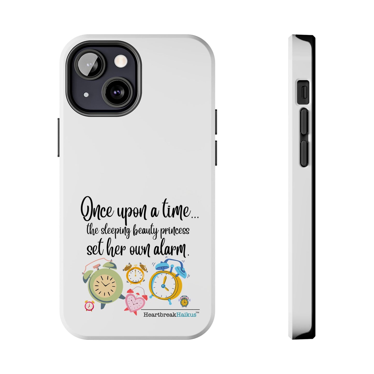 Sleeping Beauty's Alarm Tough Phone Cases (white)