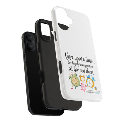 Sleeping Beauty's Alarm Tough Phone Cases (white)