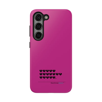 Hieroglyph Heartbreak Haiku Tough Phone Cases (hot pink)