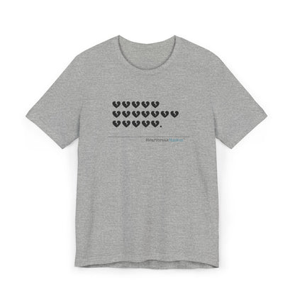 Hieroglyph Heartbreak Haiku. Unisex Jersey T-Shirt  (lightweight)