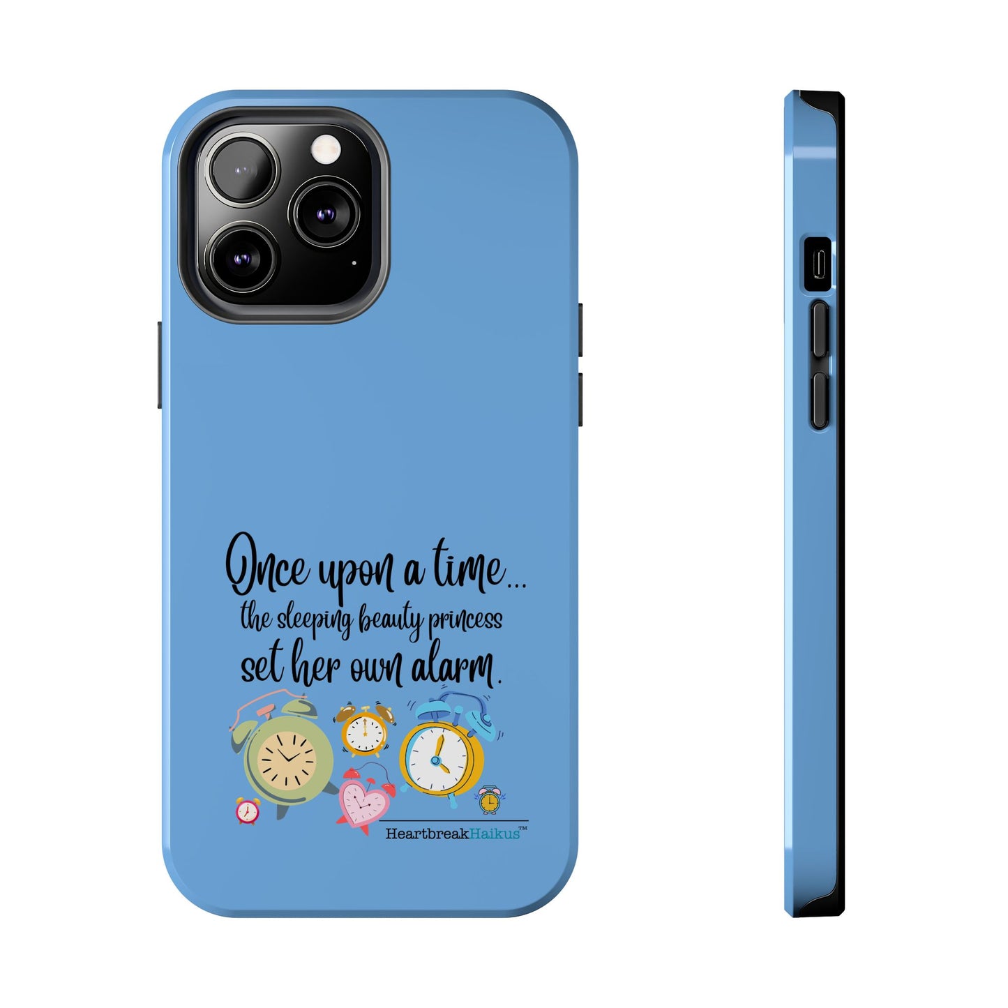 Sleeping Beauty's Alarm Tough Phone Cases (light blue)