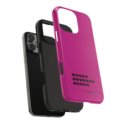 Hieroglyph Heartbreak Haiku Tough Phone Cases (hot pink)